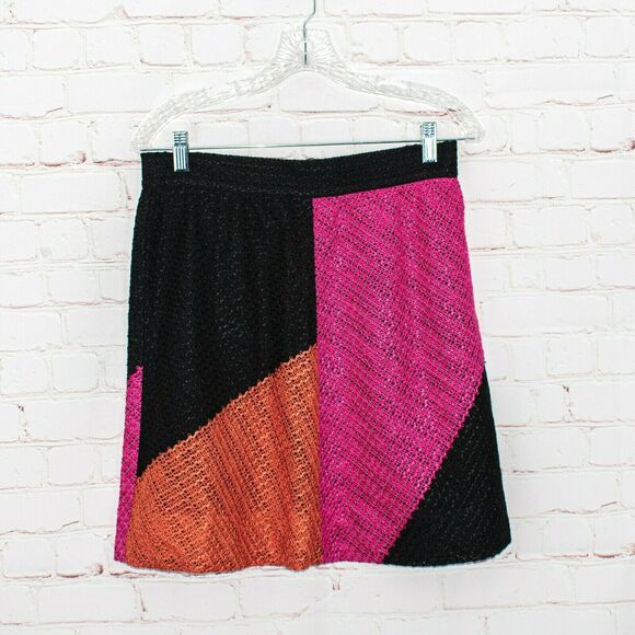 MISSONI Women's Color-Black Knit Skirt Size 44 Made in Italy - Picture 5 of 9
